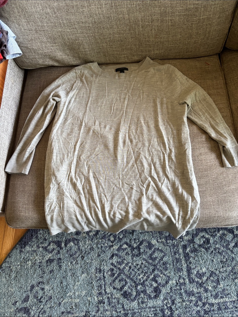 J. Crew Light Gray Women's Crewneck Pullover